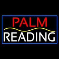 Red Palm Yellow Line White Reading Blue Border Neonkyltti