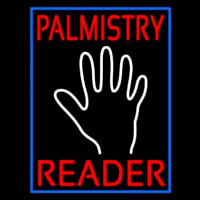 Red Palmistry Reader Blue Border Neonkyltti