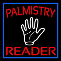 Red Palmistry Reader Neonkyltti