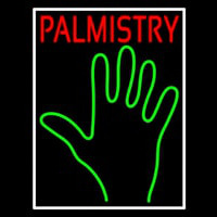 Red Palmistry White Border Neonkyltti