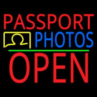 Red Passport Blue Photos With Open 1 Neonkyltti