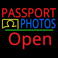Red Passport Blue Photos With Open 2 Neonkyltti