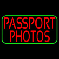 Red Passport Photos Green Border Neonkyltti
