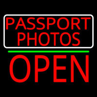 Red Passport Photos With Open 1 Neonkyltti