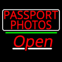Red Passport Photos With Open 3 Neonkyltti