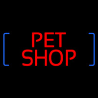 Red Pet Shop Block Neonkyltti