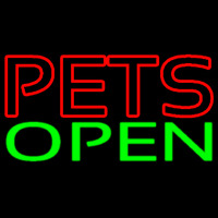 Red Pets Green Open Neonkyltti