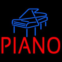 Red Piano Blue Logo 1 Neonkyltti