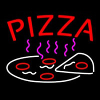 Red Pizza Logo Neonkyltti