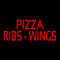 Red Pizza Ribs Wings Neonkyltti