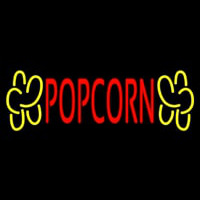 Red Popcorn Yellow Logo Neonkyltti