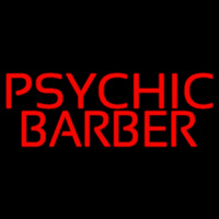 Red Psychic Barber Neonkyltti