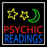 Red Psychic Blue Readings White Border Neonkyltti