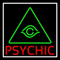 Red Psychic Green Logo Neonkyltti