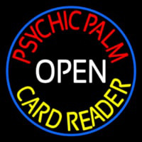 Red Psychic Palm Yellow Card Reader White Open Neonkyltti