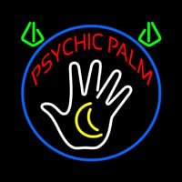 Red Psychic Palms Neonkyltti
