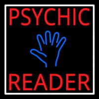Red Psychic Reader Blue Palm With White Border Neonkyltti