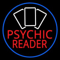 Red Psychic Reader White Cards And Blue Border Neonkyltti
