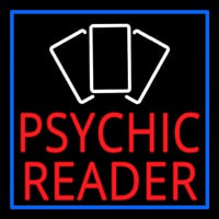 Red Psychic Reader With Cards Neonkyltti