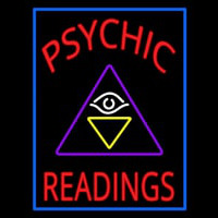 Red Psychic Readings Logo Neonkyltti