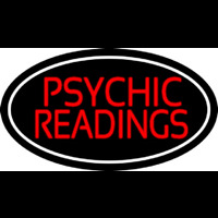 Red Psychic Readings White Border Neonkyltti
