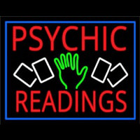 Red Psychic Readings With Logo Neonkyltti
