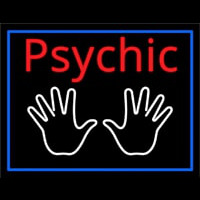 Red Psychic White Palms And Blue Border Neonkyltti