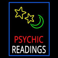 Red Psychic White Readings Blue Border Neonkyltti