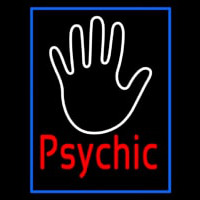 Red Psychic With Blue Border Neonkyltti