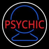 Red Psychic With Crystal White Border Neonkyltti