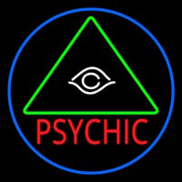 Red Psychic With Logo Blue Border Neonkyltti