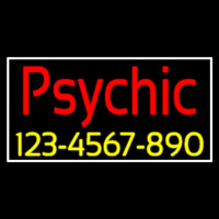 Red Psychic With Yellow Phone Number Neonkyltti