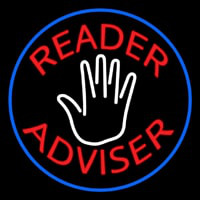 Red Reader Advisor And White Palm Blue Border Neonkyltti