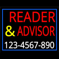 Red Reader Advisor With White Phone Number Neonkyltti