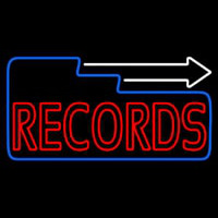 Red Records Block With White Arrow 3 Neonkyltti