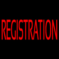 Red Registration Neonkyltti