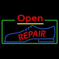 Red Repair Shoe Logo Open Neonkyltti