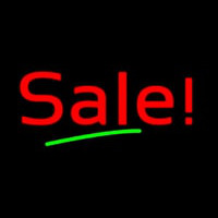 Red Sale With Green Line Neonkyltti