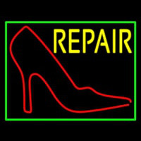 Red Sandal Logo Repair With Border Neonkyltti