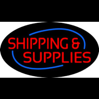 Red Shipping Supplies Deco Style Neonkyltti