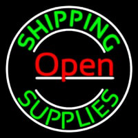 Red Shipping Supplies With Circle Open Neonkyltti