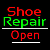Red Shoe Green Repair Open Neonkyltti