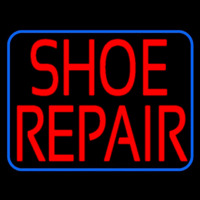 Red Shoe Repair Blue Border Neonkyltti