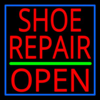 Red Shoe Repair Open Neonkyltti