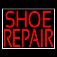 Red Shoe Repair With Border Neonkyltti