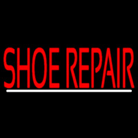 Red Shoe Repair With Line Neonkyltti