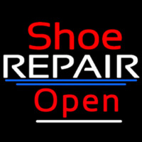 Red Shoe White Repair Open Neonkyltti