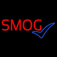 Red Smog Blue Check Logo 1 Neonkyltti