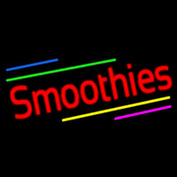 Red Smoothies With Multi Colored Lines Neonkyltti