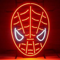 Red Spiderman Neonkyltti